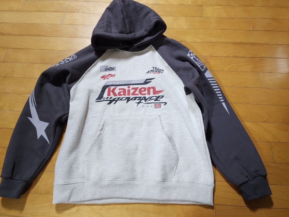 MUSINSA | CPGN STUDIO Kaizen Raglan Snap Hood Charcoal