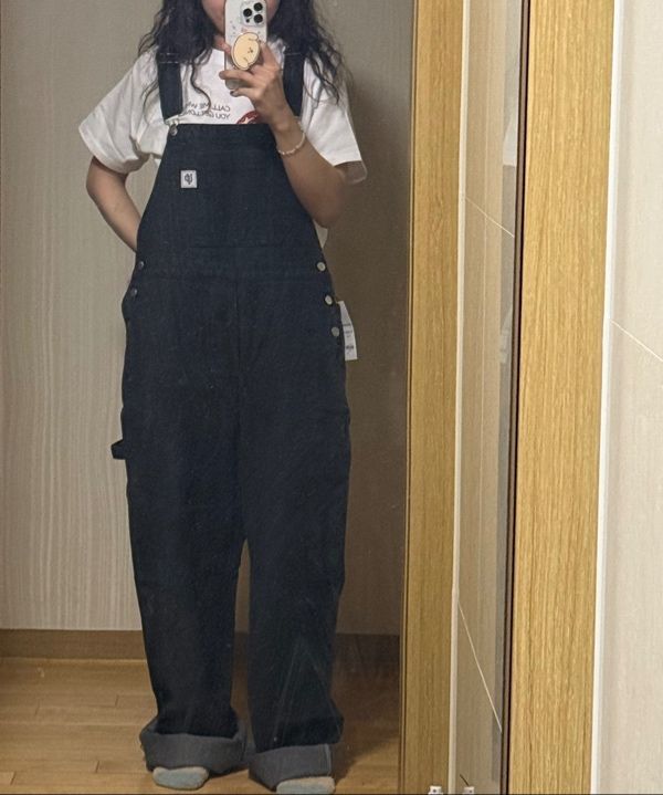 MUSINSA公式 | UNKNOWN PLANET overall black