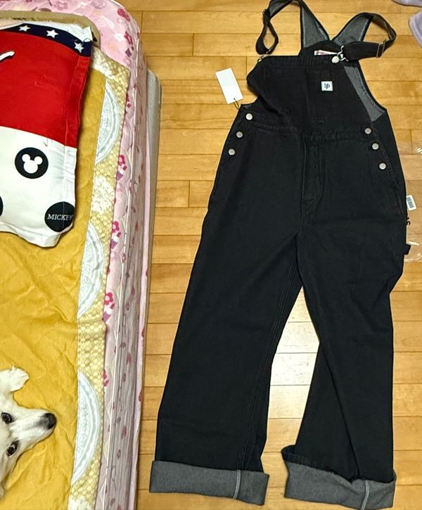 ANGLAN アングラン　バルーン　オーバーオール　ブラック　musinsa MUSINSA公式 | UNKNOWN PLANET overall black