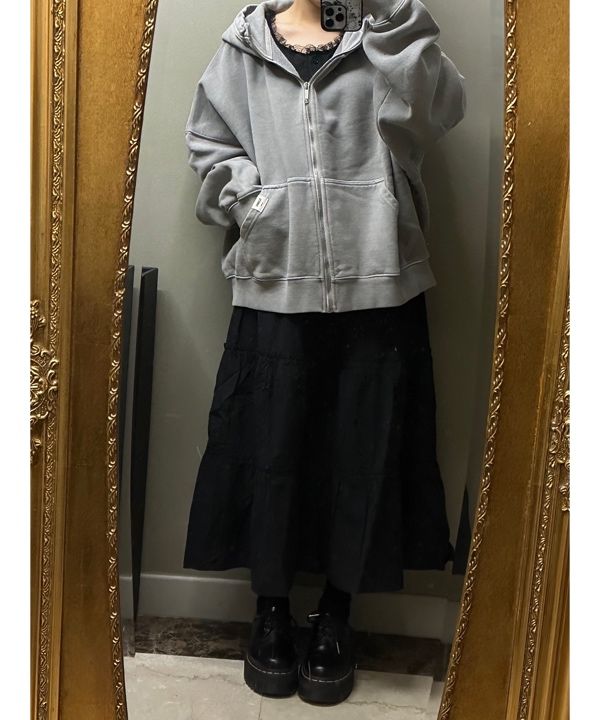 GLOWNY G BOXY ZIP UP ジップアップパーカー ストライプ MUSINSA | GLOWNY G BOXY ZIP UP (STRIPE)