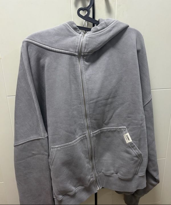 GLOWNY G BOXY ZIP UP ジップアップパーカー ストライプ G BOXY ZIP UP – Glowny