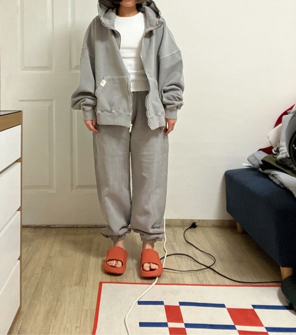 ★GLOWNY★ G CLASSIC WASHED BOXY ZIP UP (GRAY) Glowny - G BOXY ZIP UP | HBX - Globally Curated Fashion and