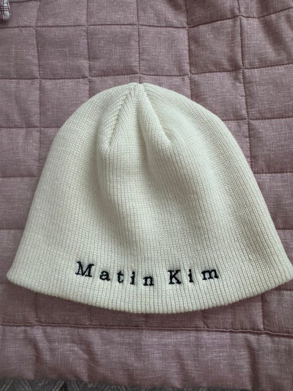 MUSINSA公式 | MATIN KIM MATIN CLASSIC BEANIE IN WHITE