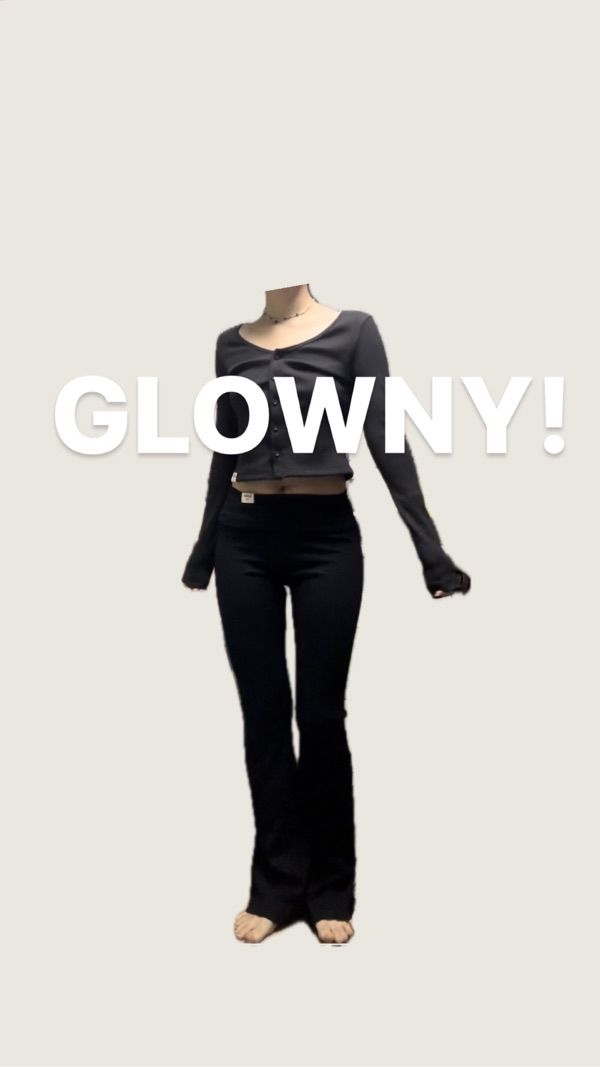 MUSINSA | GLOWNY G CLASSIC RIB FLARE PANTS (BLACK)