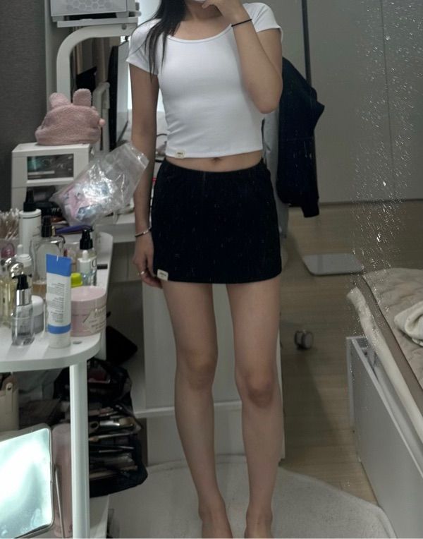 ★GLOWNY★ G CLASSIC RIB TEE BLACK GY23CLBTS001BK MUSINSA公式 | GLOWNY G CLASSIC RIB TEE (BLACK)