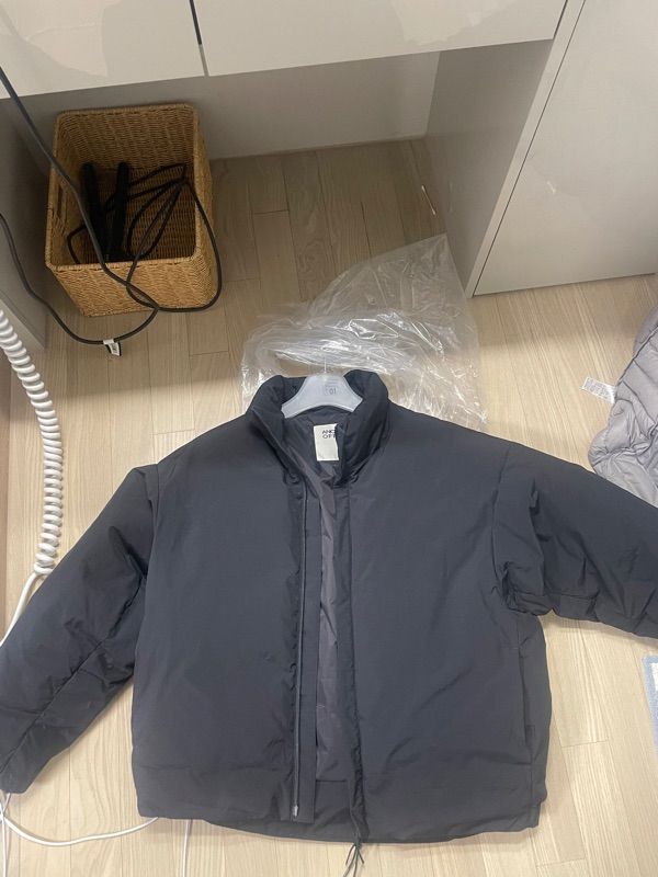 MUSINSA公式 | ANOTHER OFFICE Snowman Down Jacket (Black)