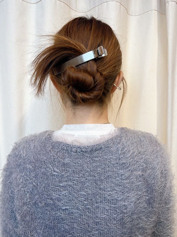 MUSINSA | SENTIMENTS NO.353 [SILVER] HAIR PIN 2set XXL push