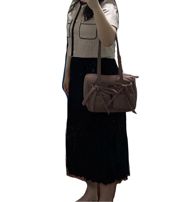 [celitails]DOUBLE RIBBON SHOULDER BAG_[アミラ着用] MUSINSA公式 | CELITAILS DOUBLE RIBBON SHOULDER BAG_LIGHT YELLOW
