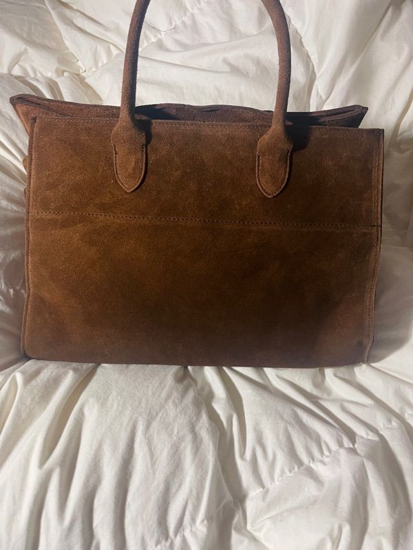 ANDROS ■ Mocha Suede Bag ANDROS □ Mocha Suede Bag