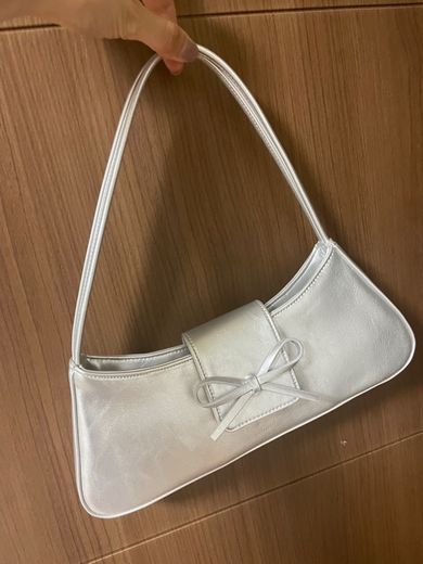MUSINSA公式 | TTMAB リボンスモールバゲットバッグ - Moonshine Silver