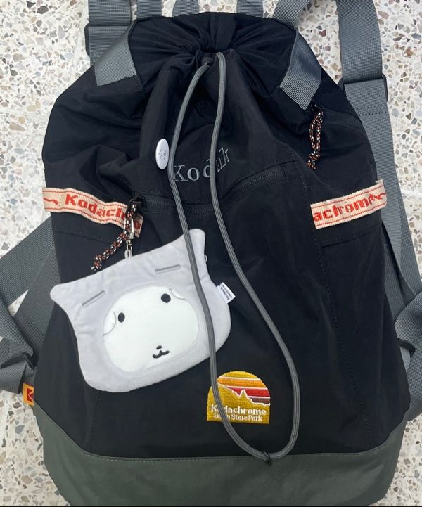 MUSINSA | KODAK Kodachrome Bucket Backpack BLACK