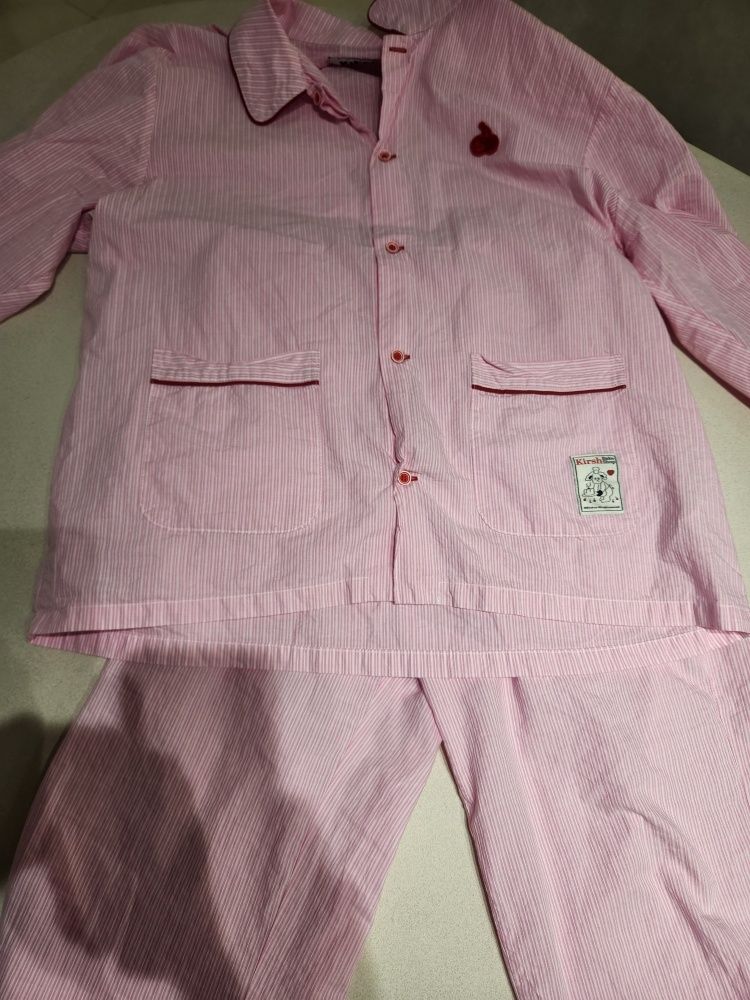 MUSINSA | KIRSH Cherry Holiday Striped Pajama Set [Black]