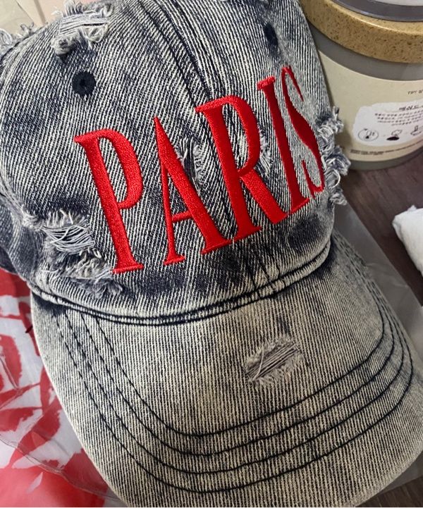 MUSINSA | 2000ARCHIVES PARIS BALL CAP (BLACK DENIM)