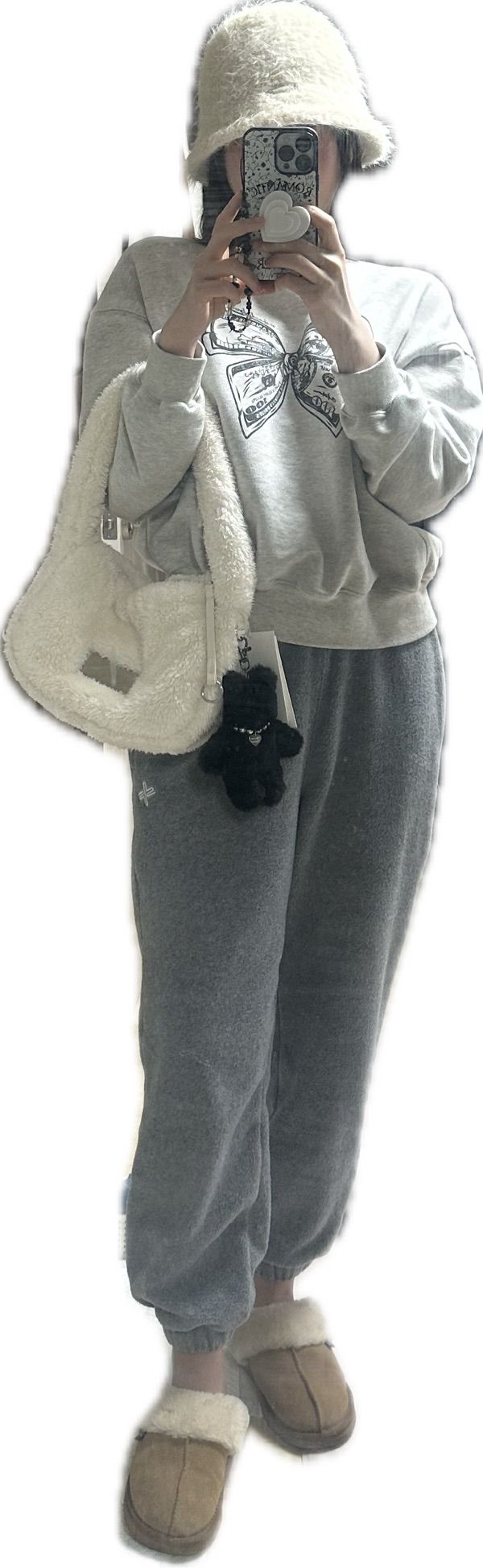 MUSINSA公式 | MATIN KIM PLUFFY TOTE BAG IN BLACK