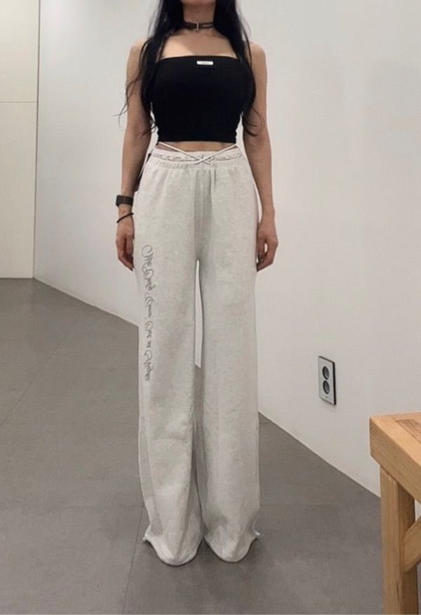 ★韓国人気★BADBLOOD★Pure Lace Trim Jogger ☆韓国人気☆BADBLOOD☆Pure Lace Trim Jogger (BADBLOOD/パンツ