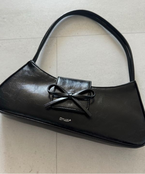 MUSINSA | TTMAB Bow Small baguette bag - 2A.M. black