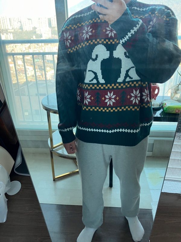 MUSINSA | WAI KEI two Puppy Cowichan Knit Green
