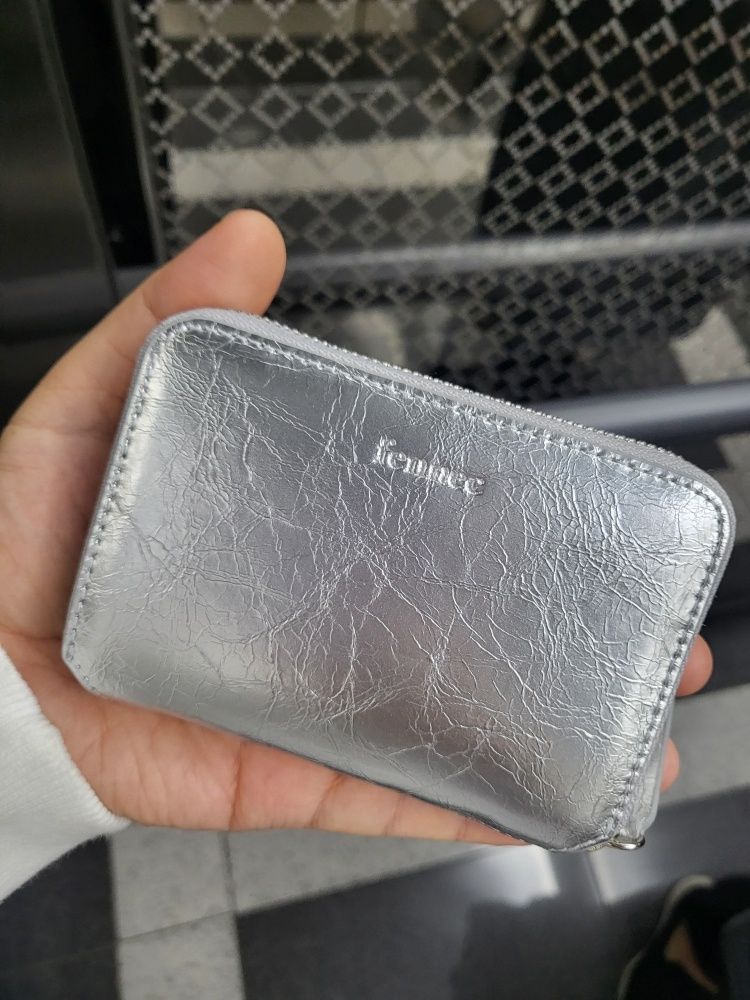MUSINSA | fennec CRINKLE MINI POCKET - SILVER