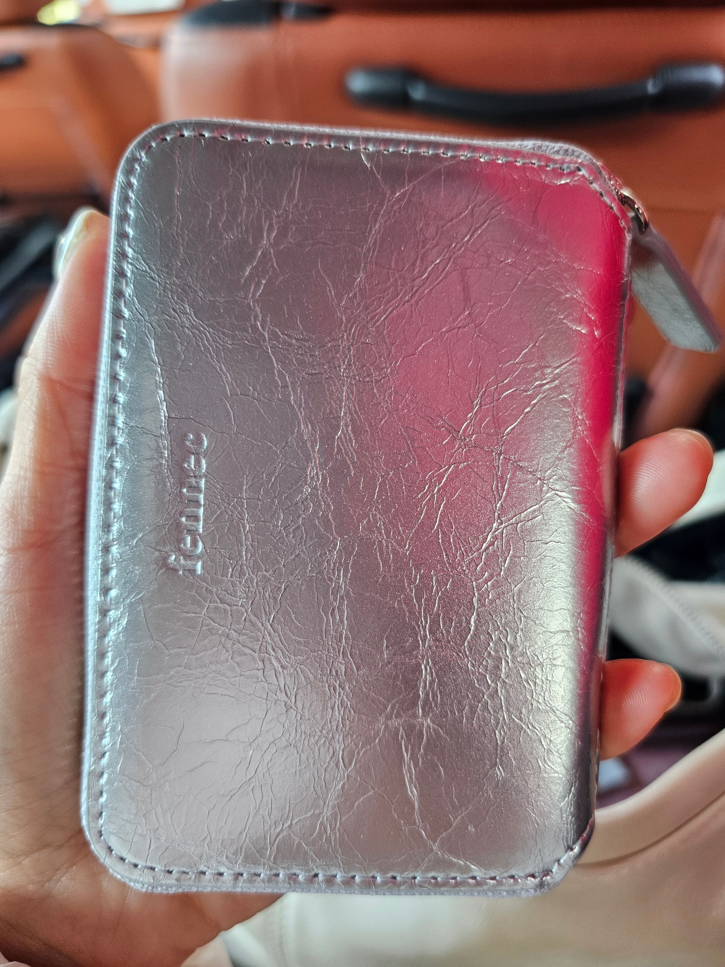 MUSINSA | fennec CRINKLE MINI POCKET - SILVER