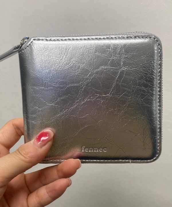 人気【FENNEC】CRINKLE ZIPPER WALLET◆2色◆送料込 Fennec] CRINKLE ZIPPER WALLET (2色) | Phoebechin 韓國代購
