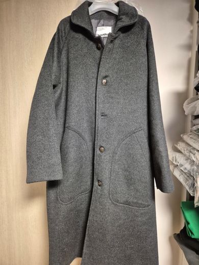 MUSINSA | Havehad Oversize French Wool Coat(Charcoal)
