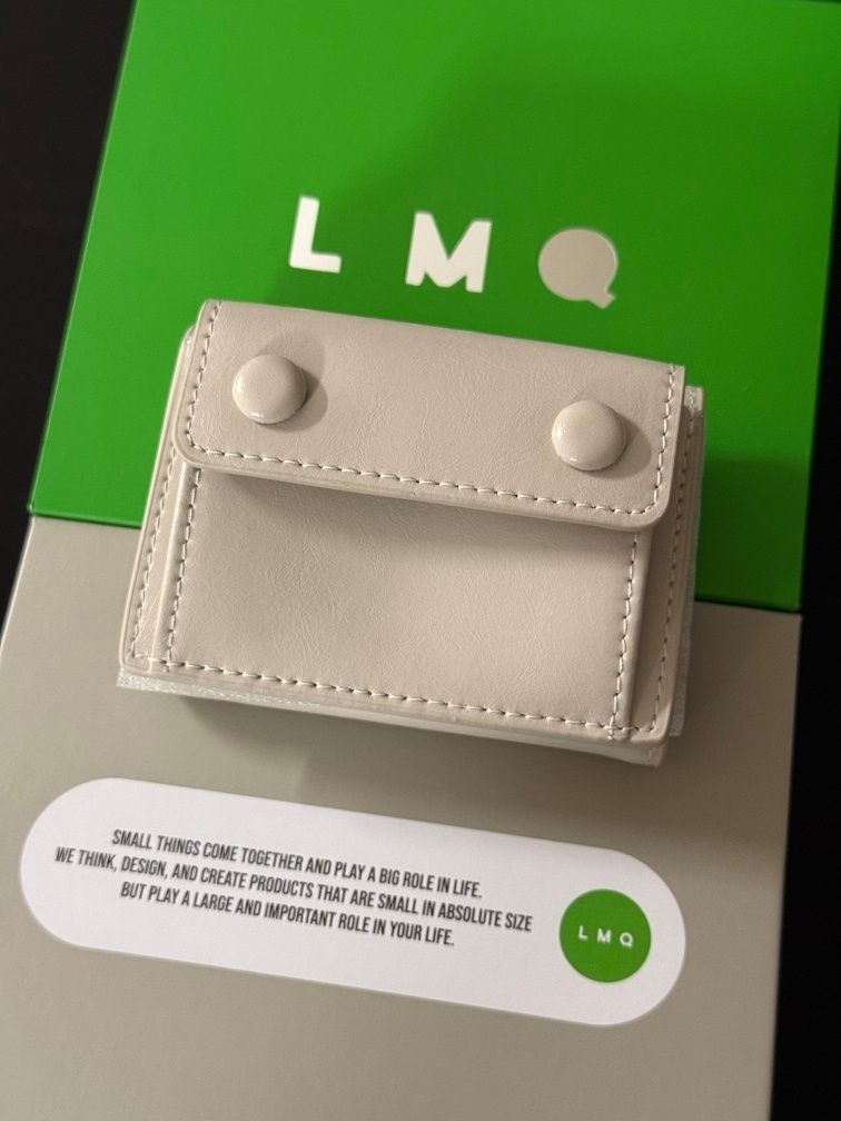MUSINSA | LEMASQUE Dot pocket 3-fold half wallet coin bill