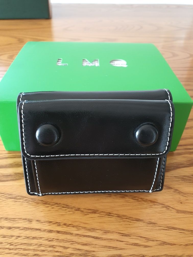 MUSINSA | LEMASQUE Dot pocket 3-fold half wallet coin bill
