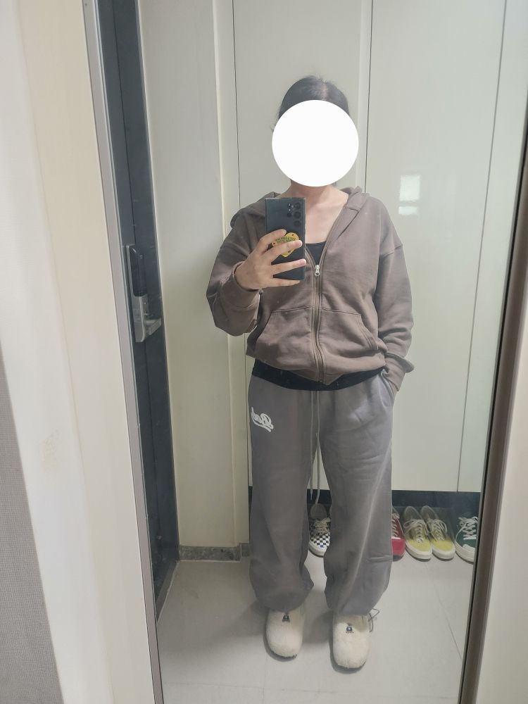 MUSINSA | BADBLOOD Bad applique jogger loose fit - ash gray