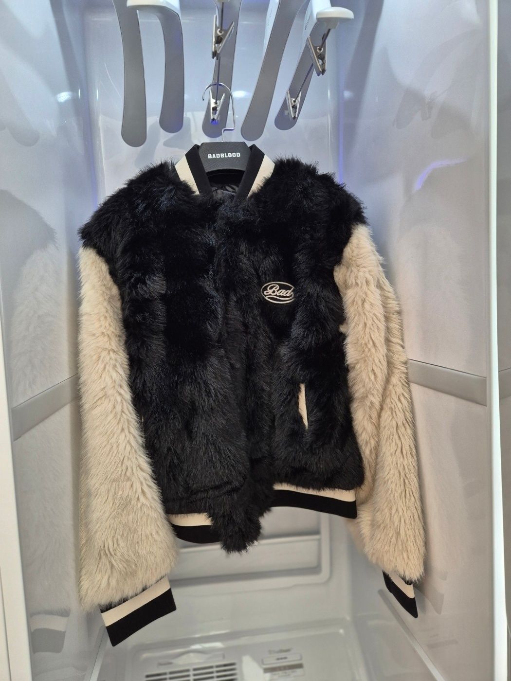 アウターその他 BADBLOOD Panda Varsity Jacket Black Cream MUSINSA公式 | BADBLOOD Panda Varsity Jacket - Black/Cream