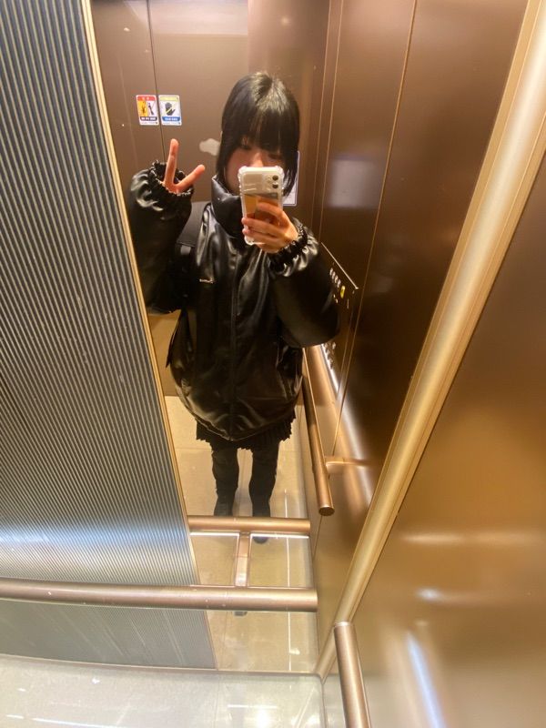 BADBLOOD★韓国大人気 Distressed Leather Down Puffer 2WAY MUSINSA | BADBLOOD Dusky reversible puffer jacket - black