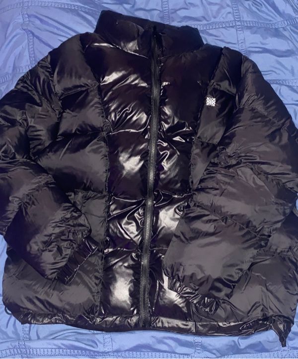 MUSINSA | BADBLOOD Dusky reversible puffer jacket - black nylon
