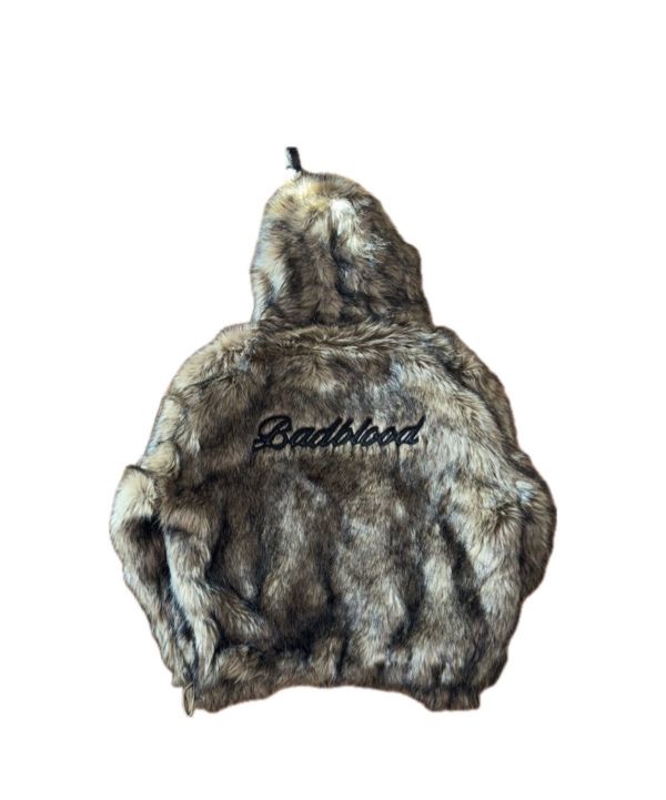 MUSINSA | BADBLOOD Naja fur jacket - black