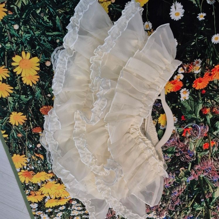 MUSINSA | ROUGHNECK Tutu Pants Skirt Cream