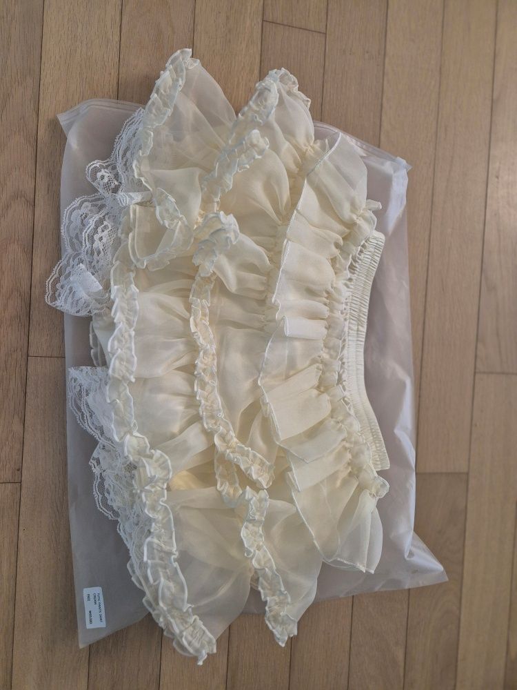 MUSINSA | ROUGHNECK tutu pants skirt cream