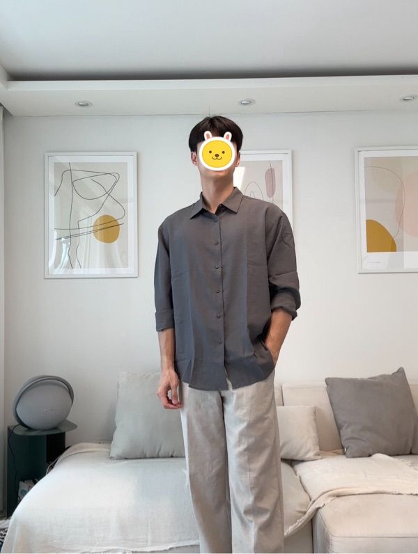 ★MUSINSA STANDARD★ Cool Standard Relaxed Nylon Shirt Sky B MUSINSA | MUSINSA STANDARD Relaxed Linen Like Shirt [Sky Blue]