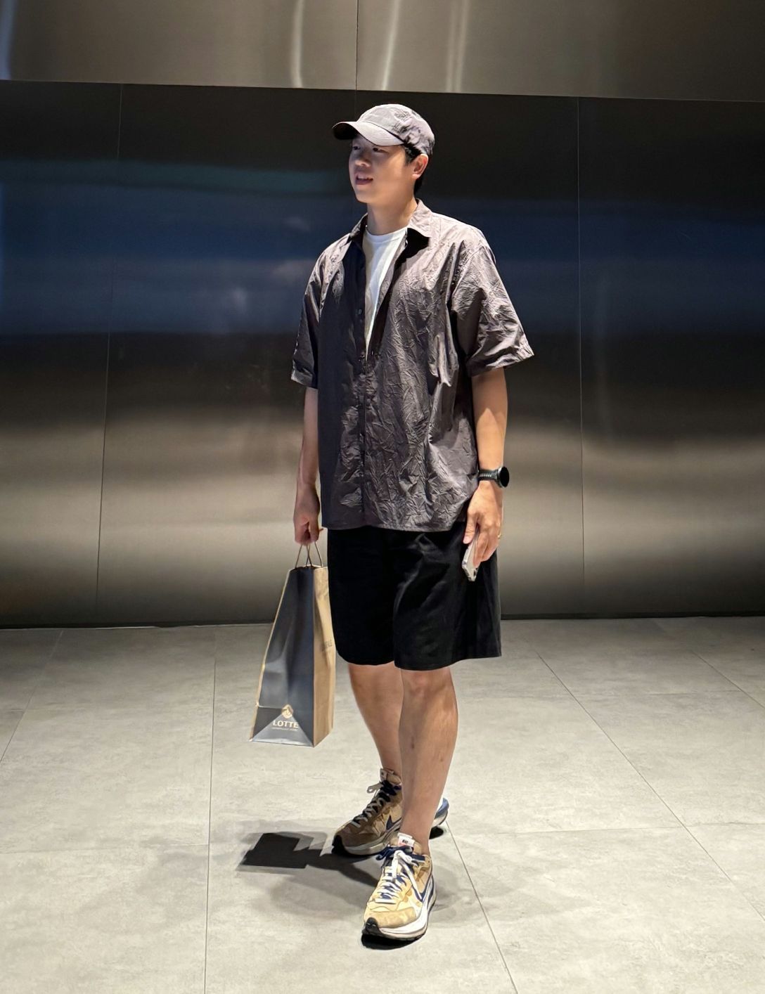 MUSINSA | MUSINSA STANDARD Relaxed Nylon Crease Short Sleeve