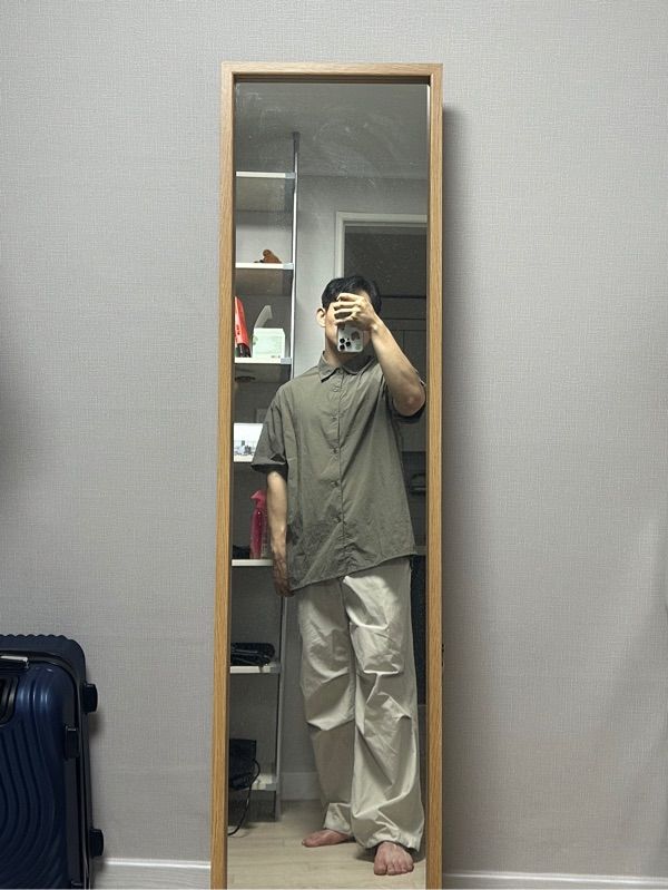 MUSINSA | MUSINSA STANDARD Relaxed Nylon Crease Short Sleeve