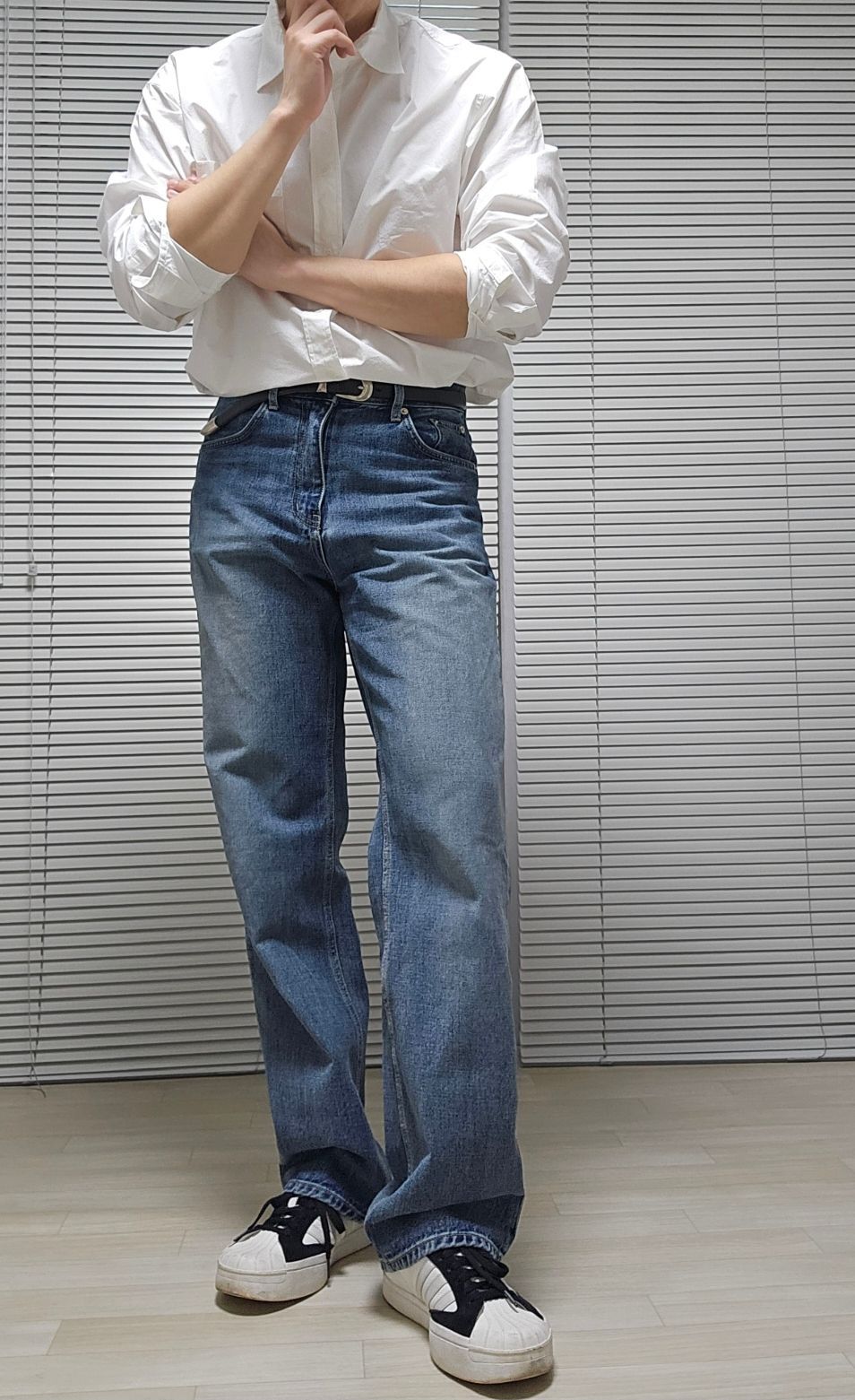 ★MUSINSA STANDARD★ Relaxed Nylon Crease Shirt Cloudy Blue MUSINSA | MUSINSA STANDARD Relaxed Nylon Crease Short Sleeve