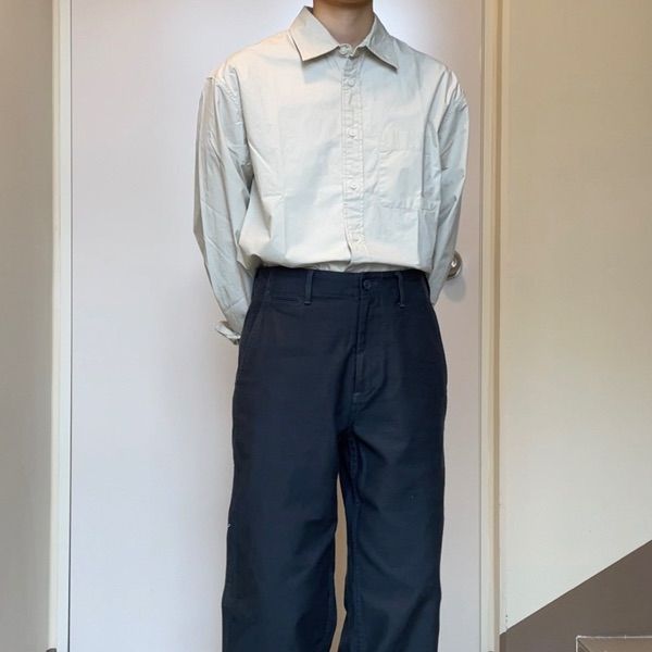 MUSINSA | MUSINSA STANDARD Relaxed Washed Poplin Shirt
