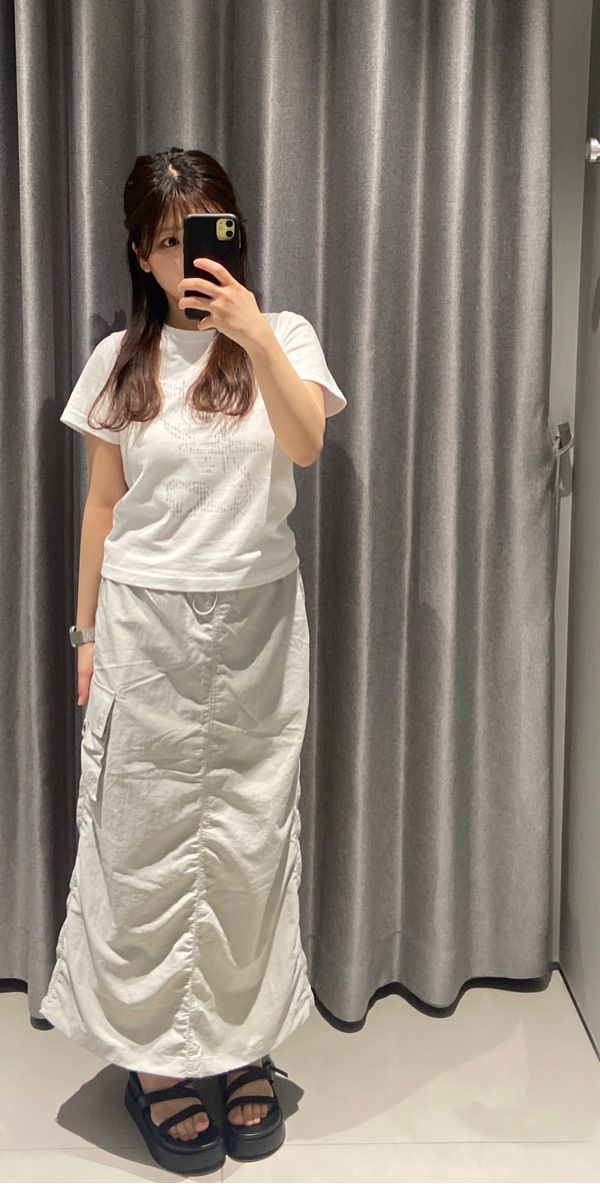 スカート musinsastandardwoman Women's Nylon Parachute Skirt Black MWD MUSINSA | MUSINSA STANDARD WOMAN Women's Nylon Parachute