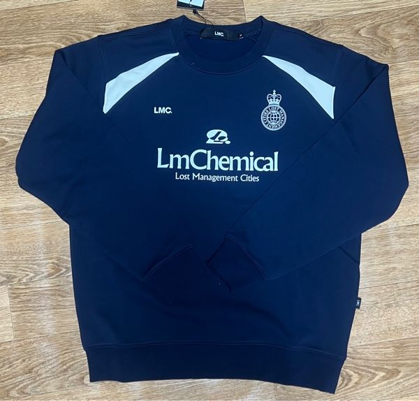 MUSINSA | LMC CHEMICAL SOCCER SWEATSHIRT navy