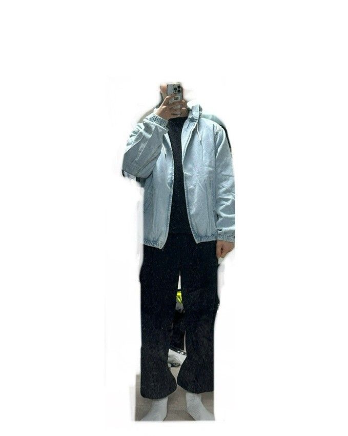 MUSINSA公式 | LMC GOTHIC DENIM HOODIE JACKET light blue