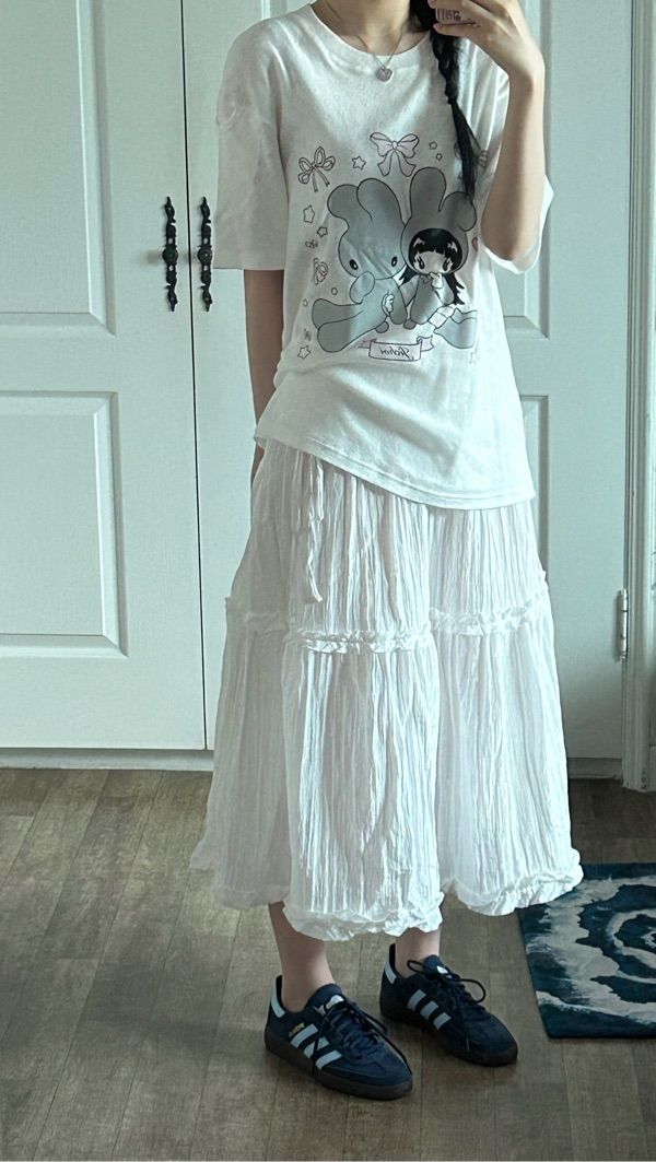 ★24-25FW新作★BITTER CELLS★Collect Washing Skirt MUSINSA | BITTERCELLS Ginger Cancan Skirt - White