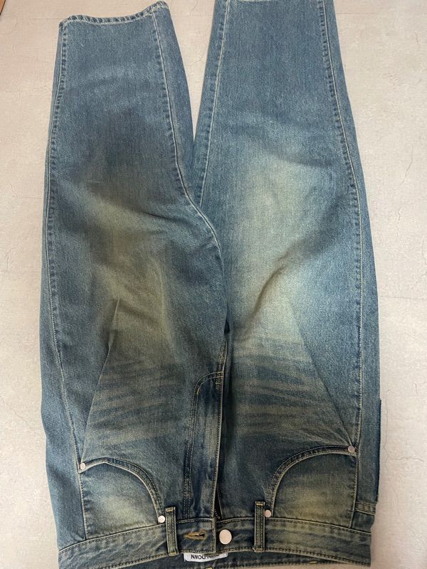 MUSINSA公式 | CHINDOWN BOY DENIM PANELLED (INDIGO)
