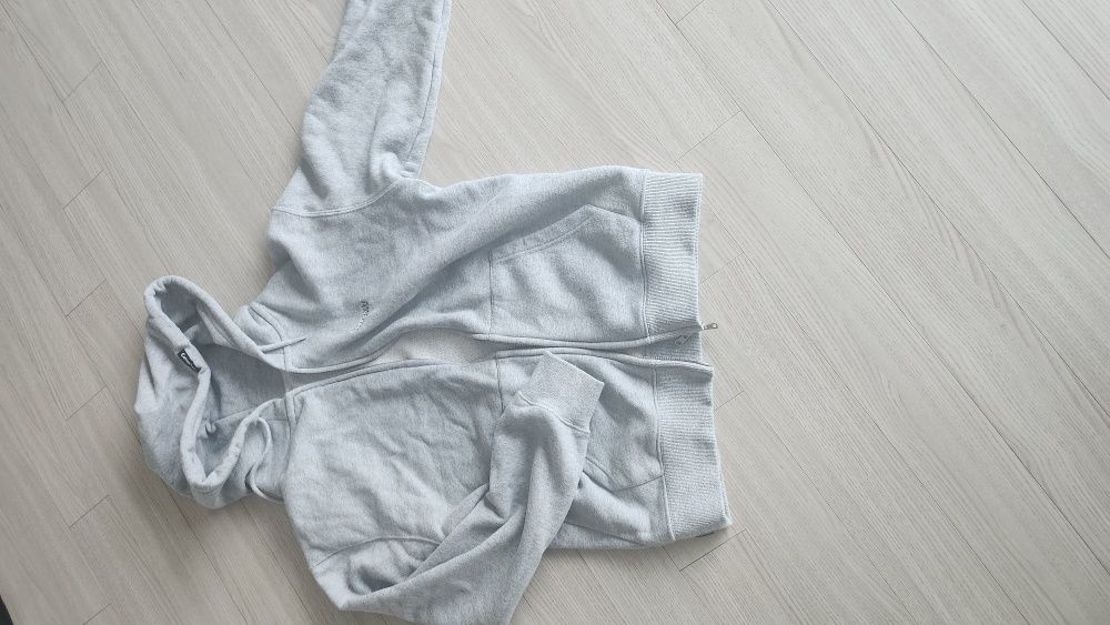MUSINSA | COVERNAT Small Authentic Hoodie Zip-up Melange Gray
