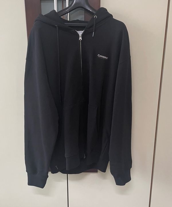 パーカー・フーディ COVERNAT Small Authentic Hoodie Zip-Up SA105 MUSINSA | COVERNAT Small Authentic Hoodie Zip-Up Black
