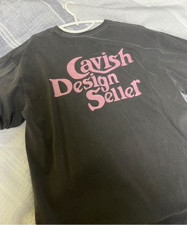 Tシャツ・カットソー CAVISH PIGMENT SELLER LOGO LS TEE 4BFT297 CAVISH PIGMENT SELLER LOGO LS TEE