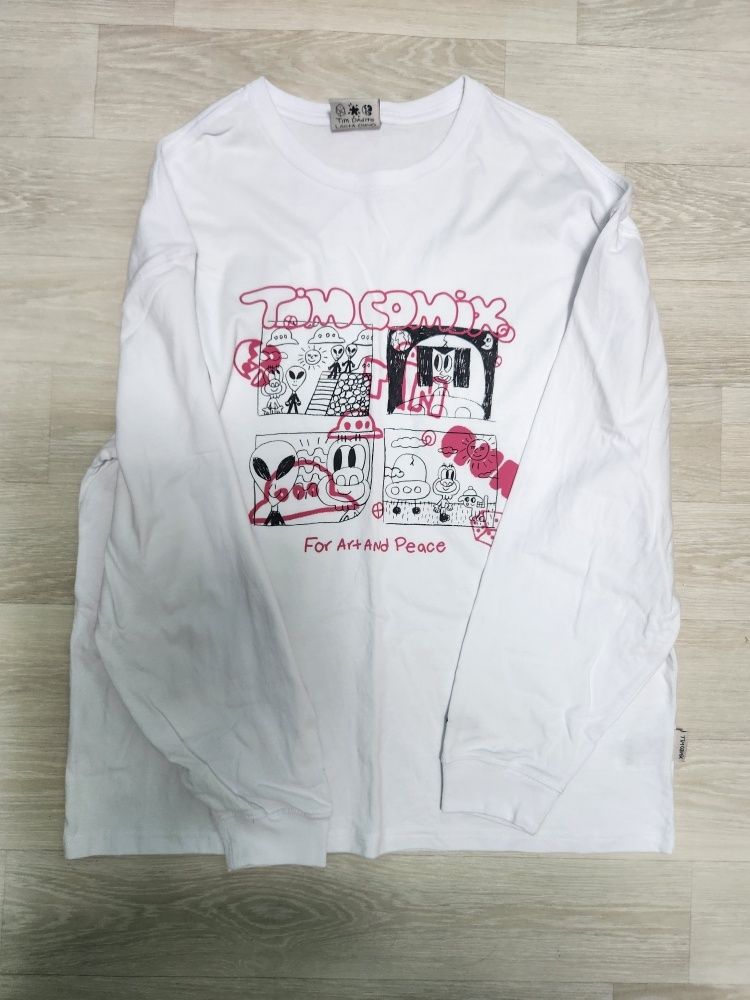 ★TIMCOMIX★ Comics Spray Cartoon Graphic Long Sleeve White MUSINSA | TIMCOMIX Comics Spray Cartoon Graphic Long
