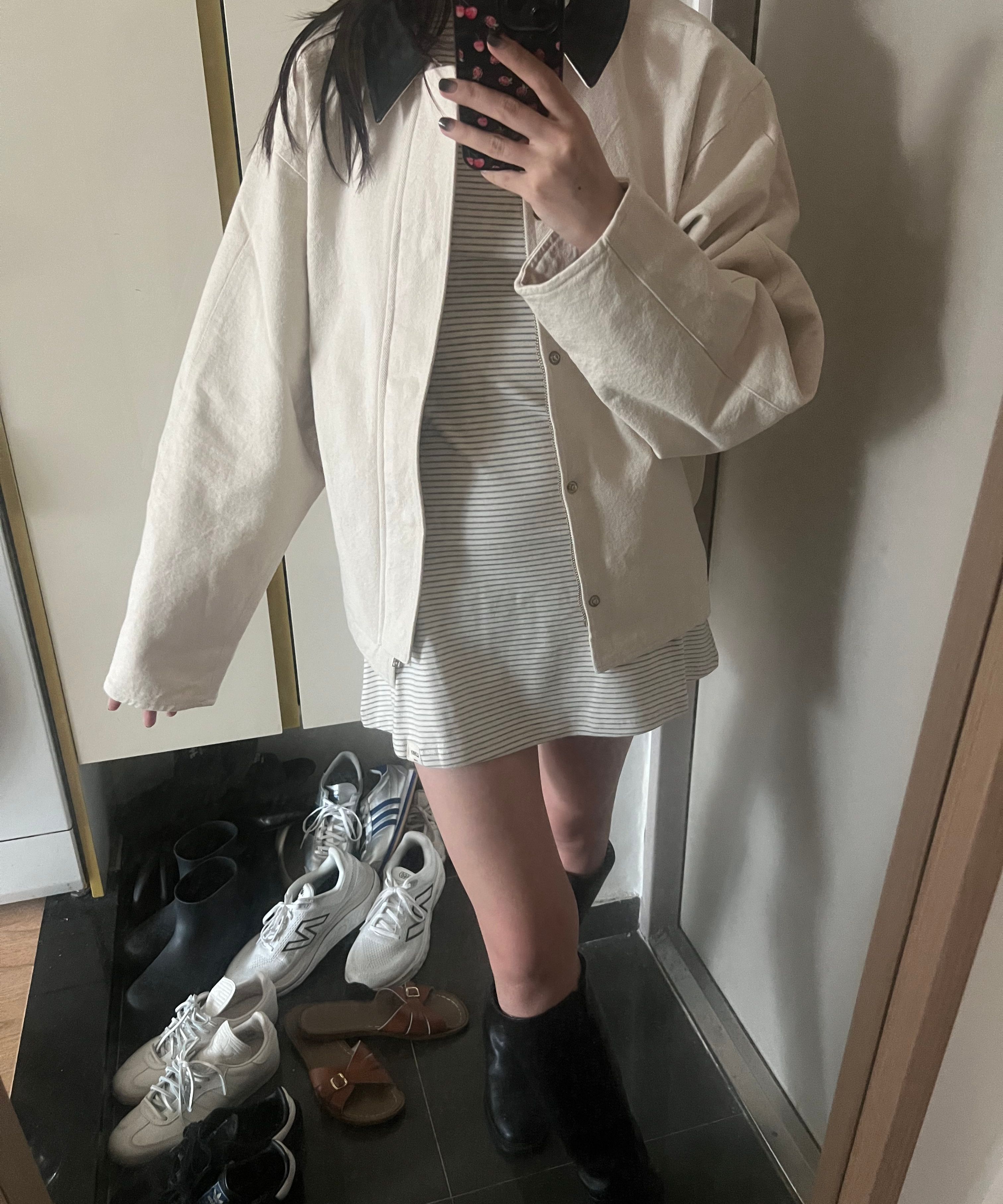 MUSINSA | GLOWNY G CLASSIC COTTON TWILL JACKET (BEIGE)