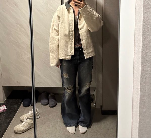 ★GLOWNY ★G CLASSIC COTTON TWILL JACKET MUSINSA | GLOWNY G CLASSIC COTTON TWILL JACKET (BEIGE)